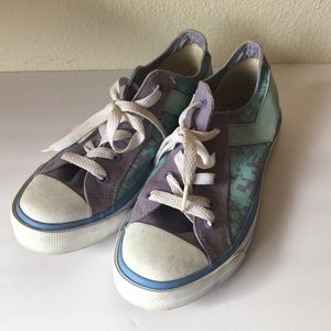 Pony Canvas - Tennis Shoes - Purple & Teal Size 9